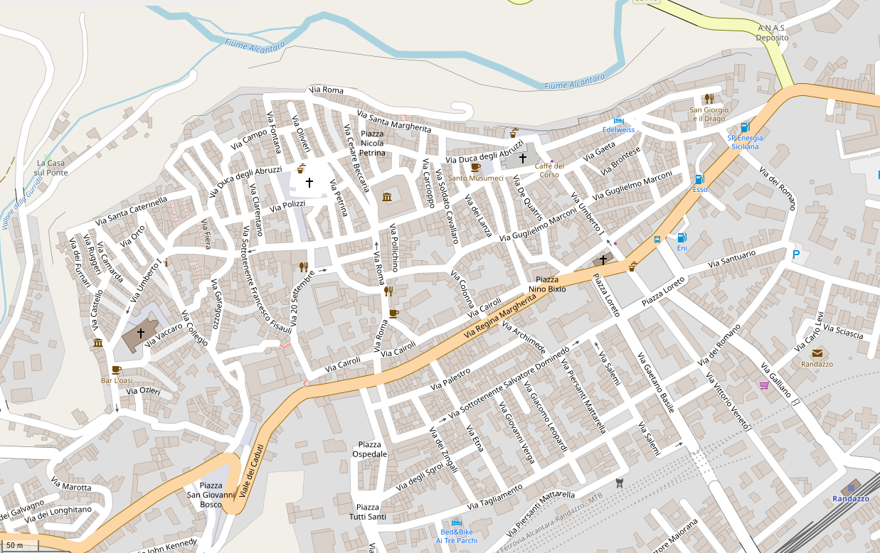 Map of Randazzo